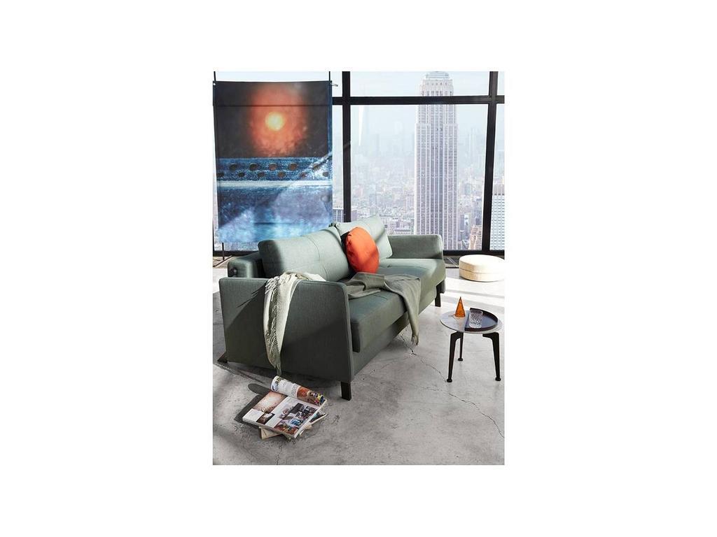 диван-кровать Innovation Cubed 140 раскладной с подлокотниками тк.ХХХ (зеленый)