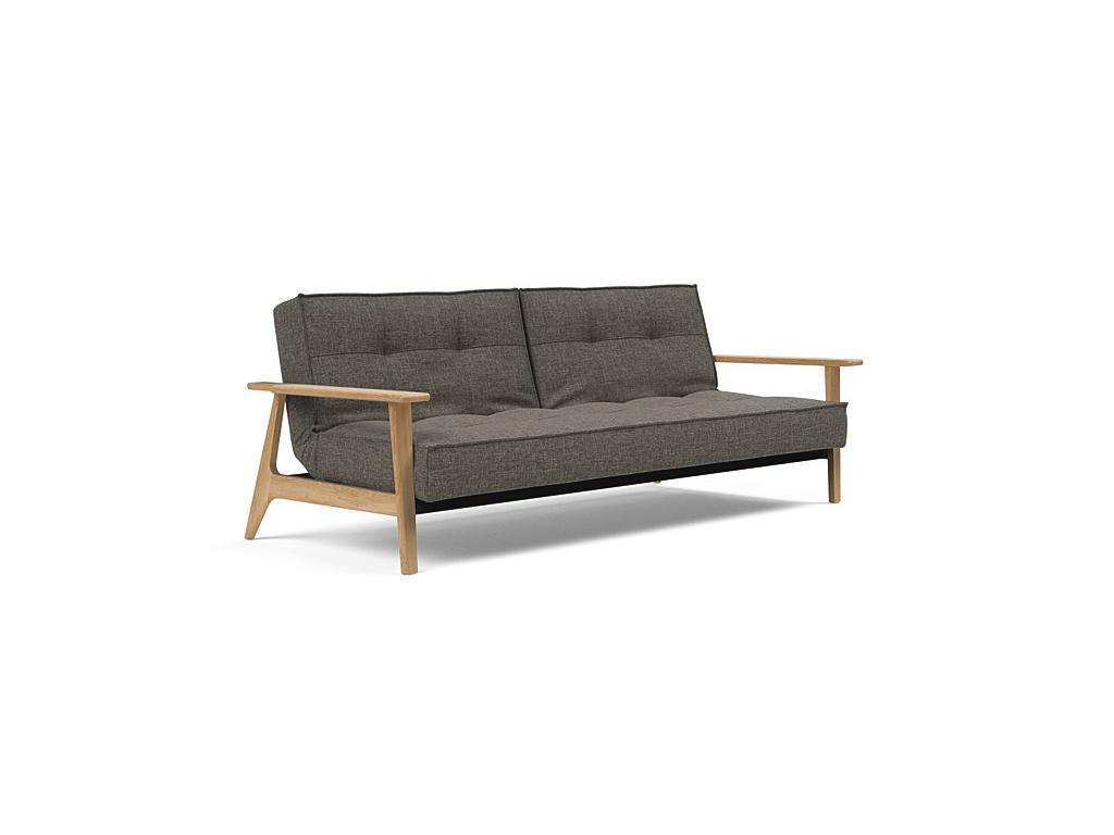 диван Innovation Splitback с деревянными подлокотниками тк216 (серый)