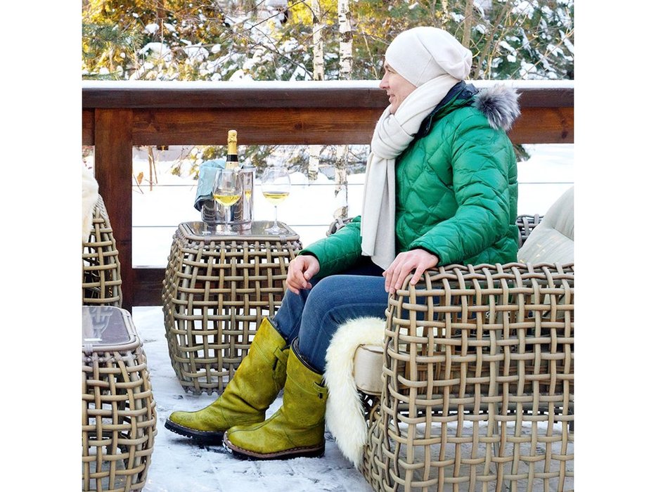 стол кофейный Skylinedesign Dynasty со стеклом (Цвет)