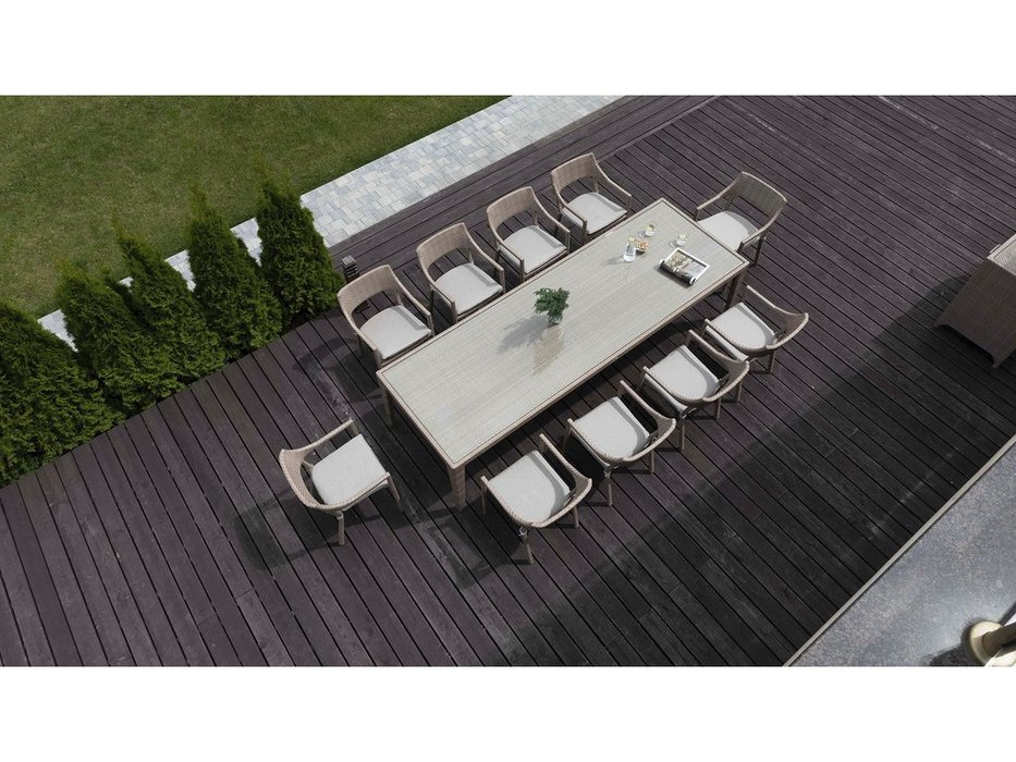 кресло садовое Skylinedesign Plank с подушкой (Цвет)