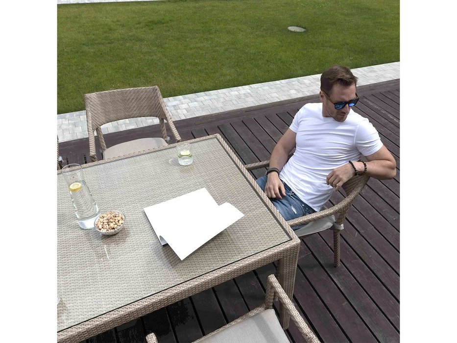 кресло садовое Skylinedesign Plank с подушкой (Цвет)