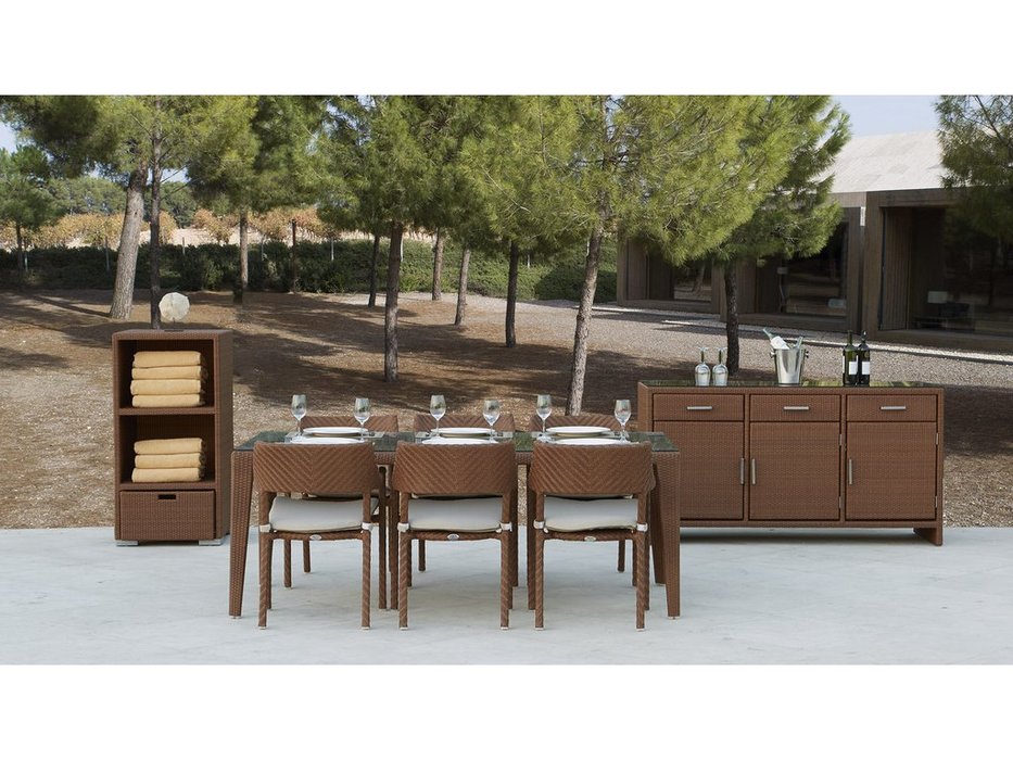 кресло садовое Skylinedesign Plank с подушкой (Цвет)
