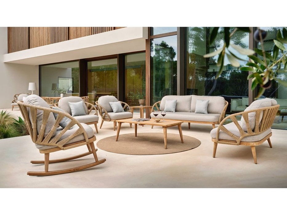 кресло-качалка Skylinedesign Krabi с подушками (Цвет)