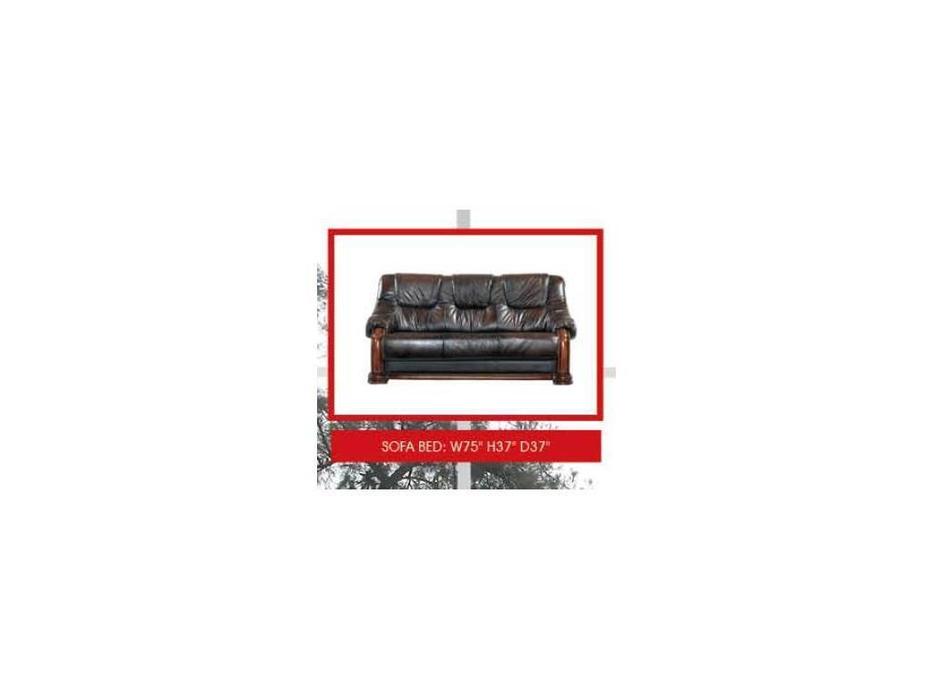 диван 3-х местный ESF Castello раскладной (коричневый)