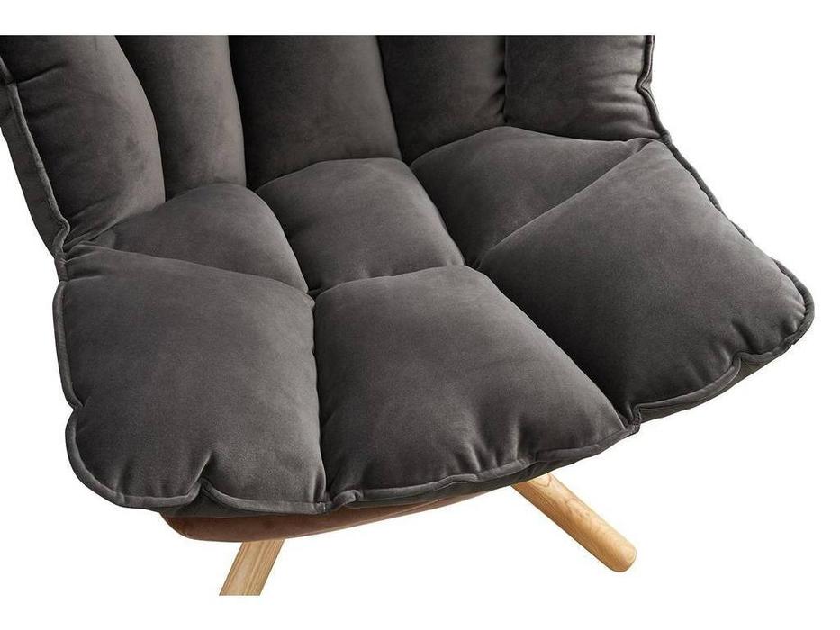 кресло ESF Modern вращающееся (коричневый, серый)