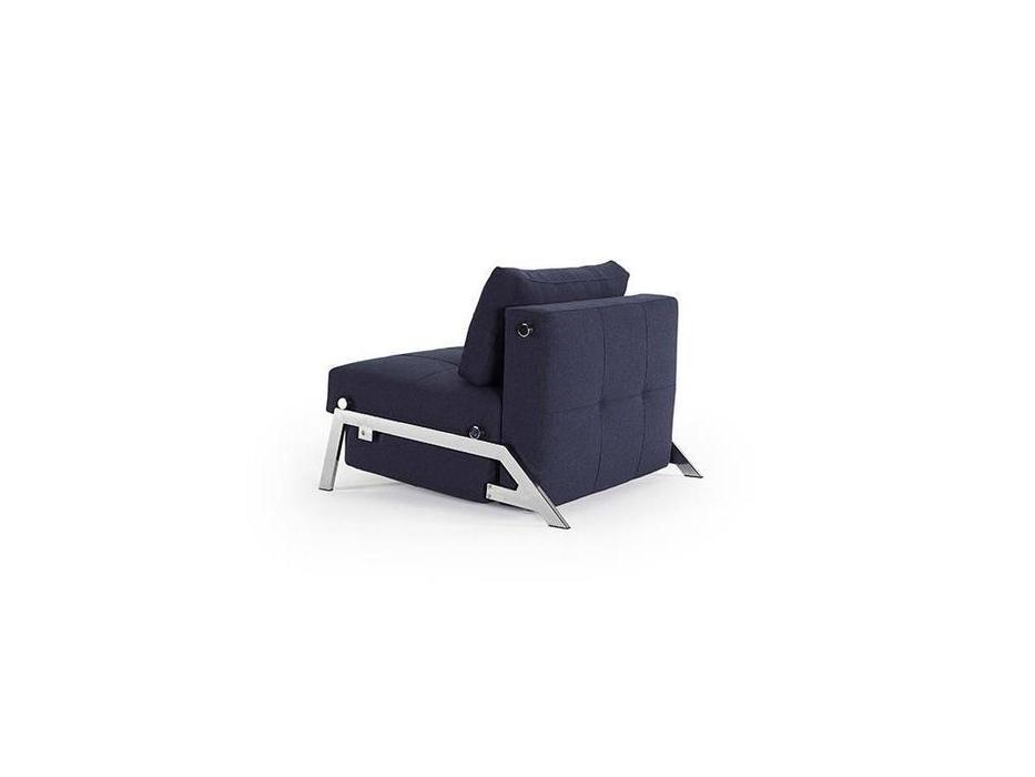 кресло-кровать Innovation Cubed тк.528 ножки хром (синий)