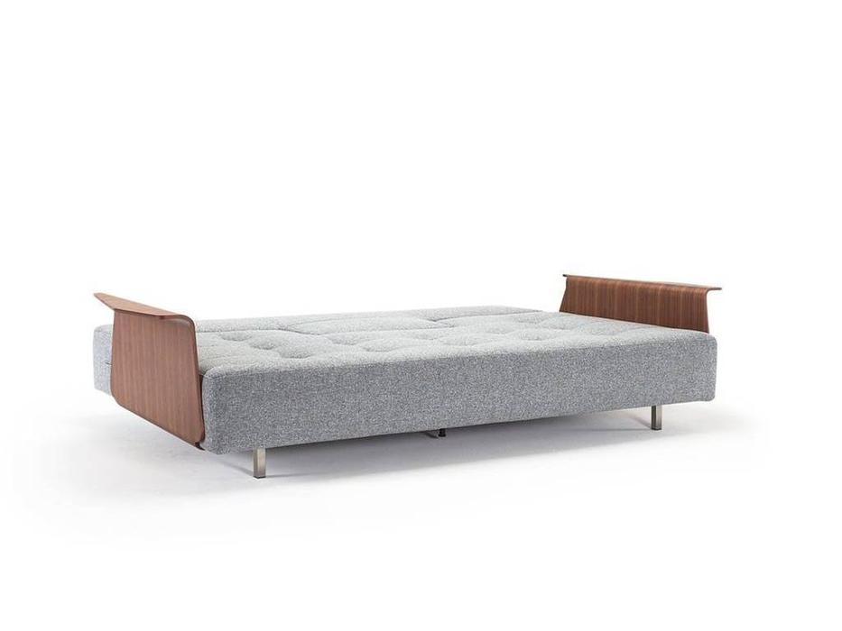 диван-кровать Innovation Long Horn с подлокотниками 140 см раскладной (синий)