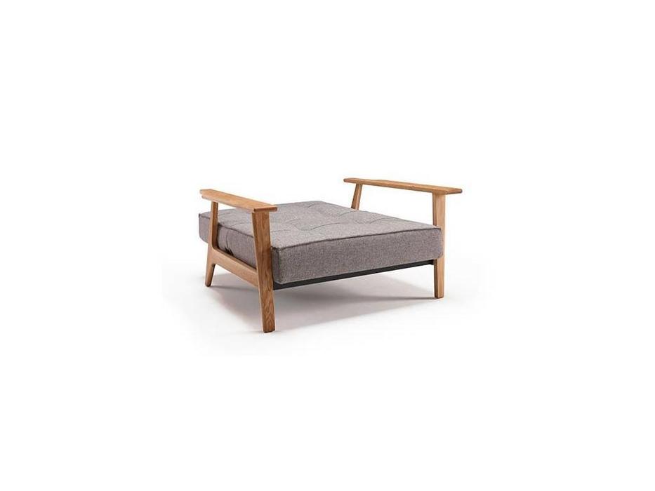 кресло Innovation Splitback с деревянными подлокотниками тк.509 (серый)
