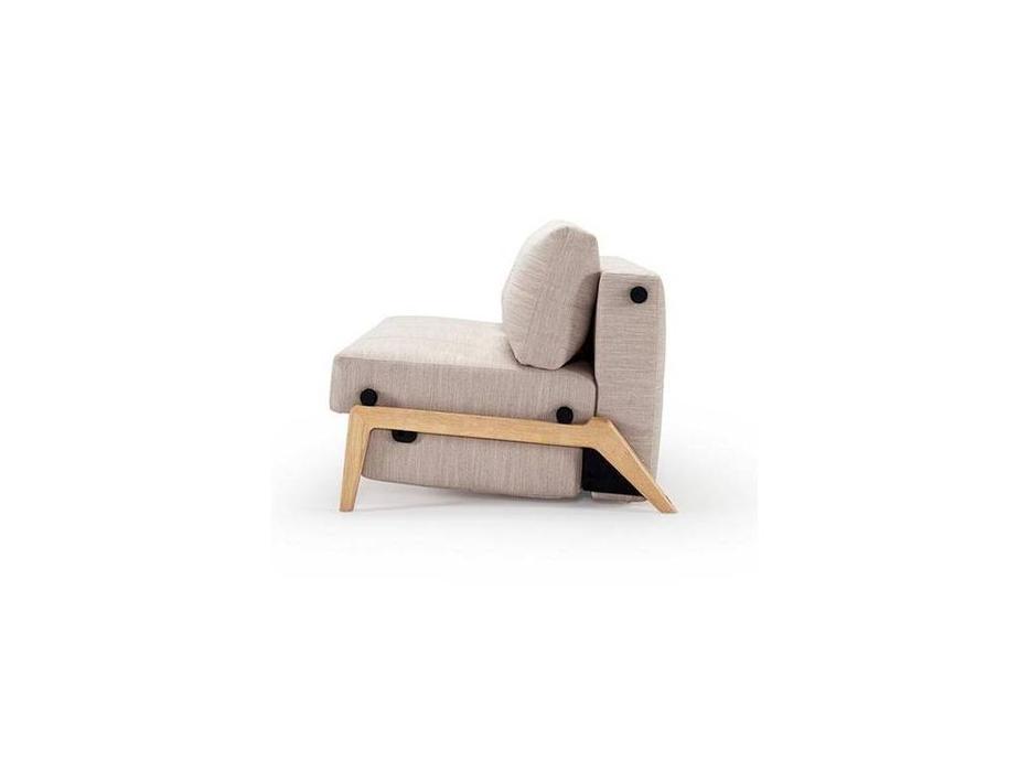 диван-кровать Innovation Cubed раскладной с деревянными ножками тк.612 (бежевый)