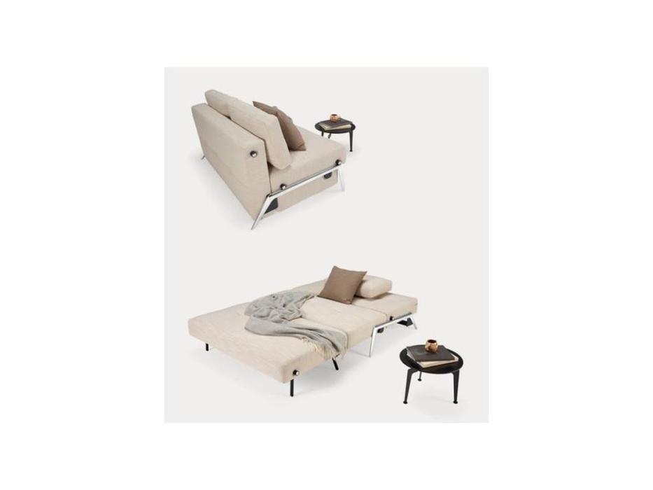 диван-кровать Innovation Cubed 140 ножки металл, тк.612 (бежевый)