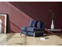 кресло-кровать Innovation Cubed тк.528 ножки хром (синий)