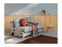 диван-кровать Innovation Cubed 140 с деревянными ножками тк.565 (серый)