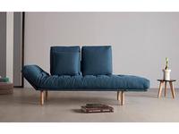 диванчик Innovation Rollo деревянные ножки (синий)