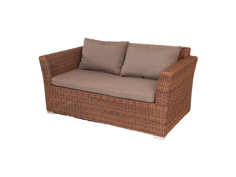 диван садовый 4SIS Капучино с подушками (коричневый)