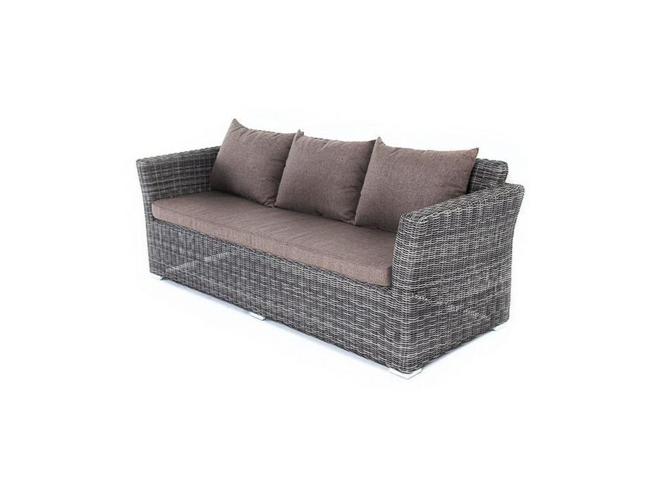 диван садовый 4SIS Капучино с подушками (графит)