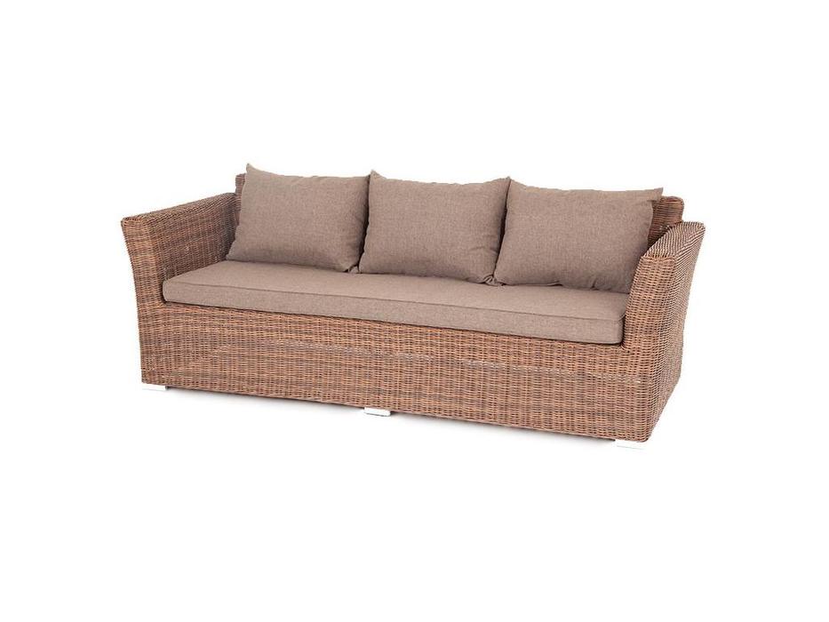 диван садовый 4SIS Капучино с подушками (коричневый)