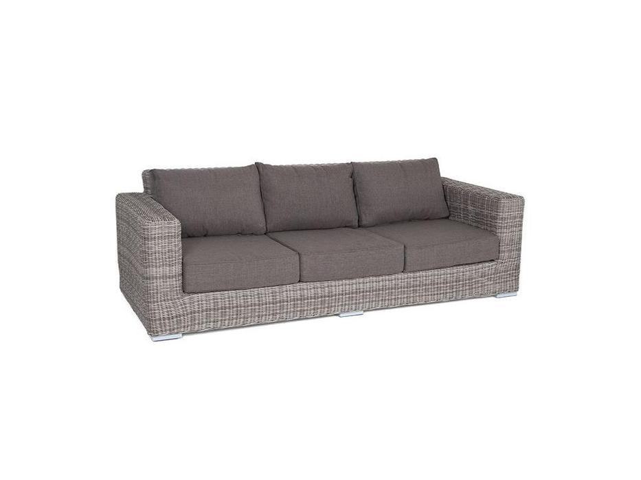 диван садовый 4SIS Боно с подушками (серый)