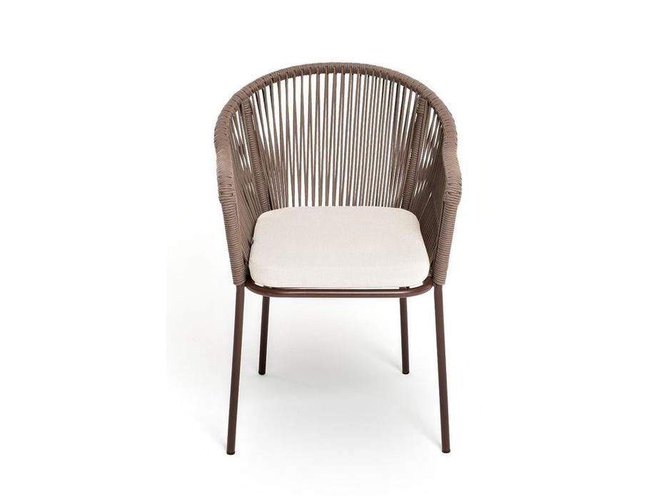 стул садовый 4SIS Лион с подушкой (бежевый, коричневый)