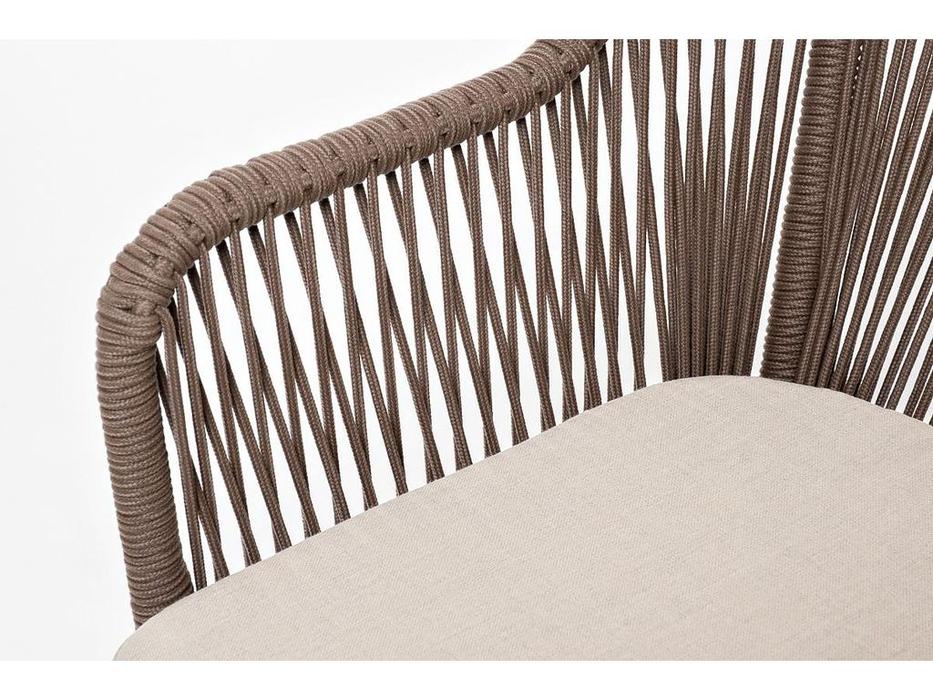 стул садовый 4SIS Лион с подушкой (бежевый, коричневый)