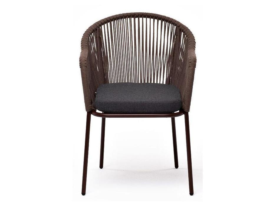 стул садовый 4SIS Лион с подушкой (темно коричневый)