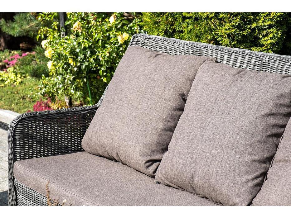диван садовый 4SIS Гляссе с подушками (графит)