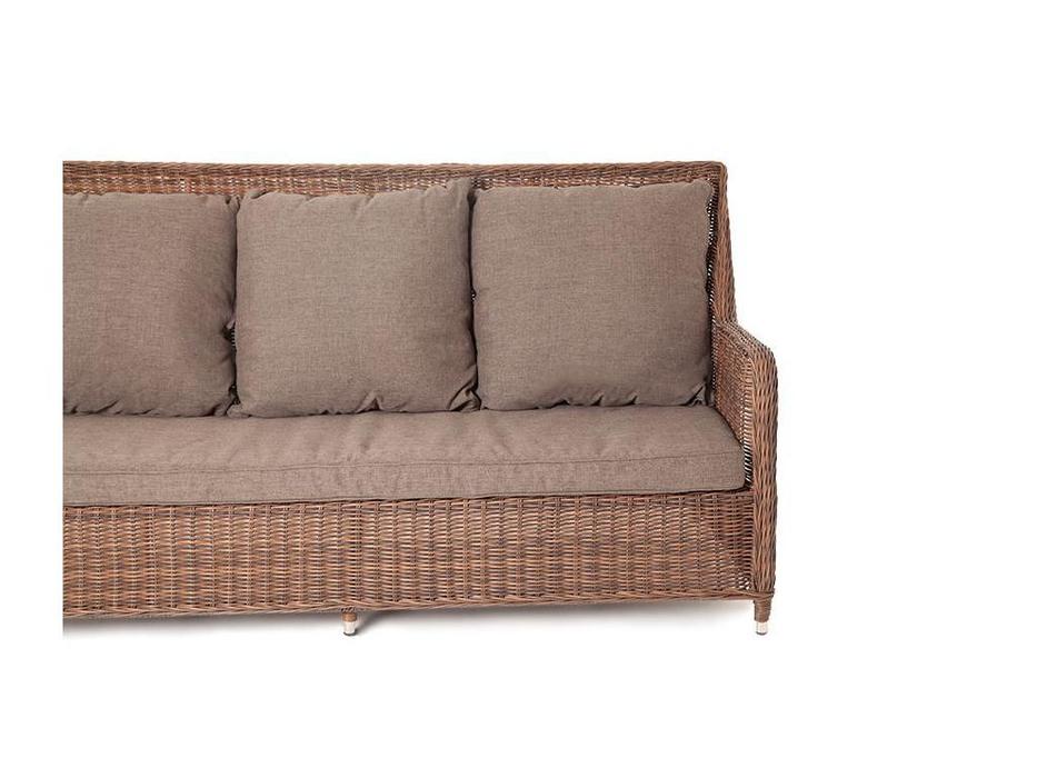 диван садовый 4SIS Гляссе с подушками (коричневый)