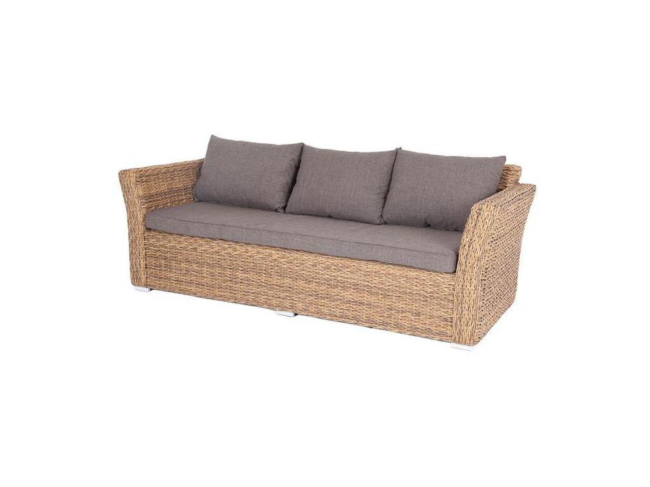 диван садовый 4SIS Капучино с подушками (соломенный)