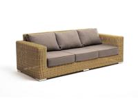диван садовый 4SIS Боно с подушками (соломенный)