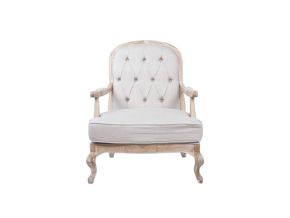 кресло Interior Honesta beige с пуфом (ткань)