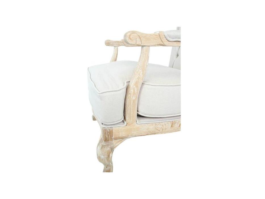 кресло Interior Honesta beige с пуфом (ткань)