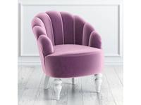 кресло LAtelier Du Meuble Шелли  (фиолетовый, белый)