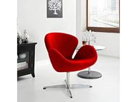кресло Bradexhome Swan Chair  (красный)
