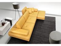 диван SofTime Милан-1 модульный с оттоманкой (желтый)