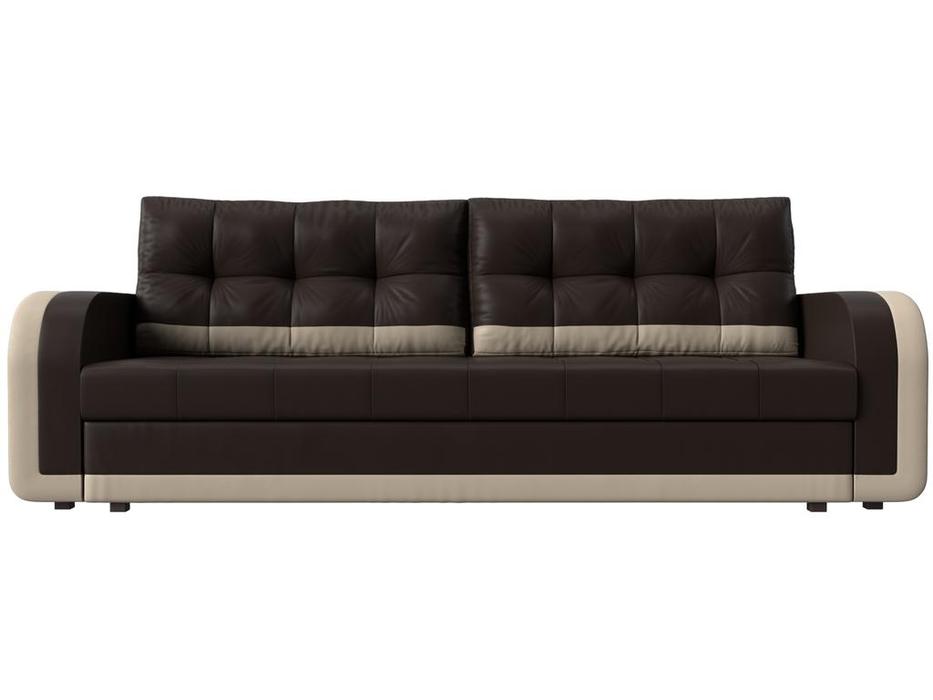 диван-кровать Лига Диванов Марсель 3-х местный (коричневый/бежевый)