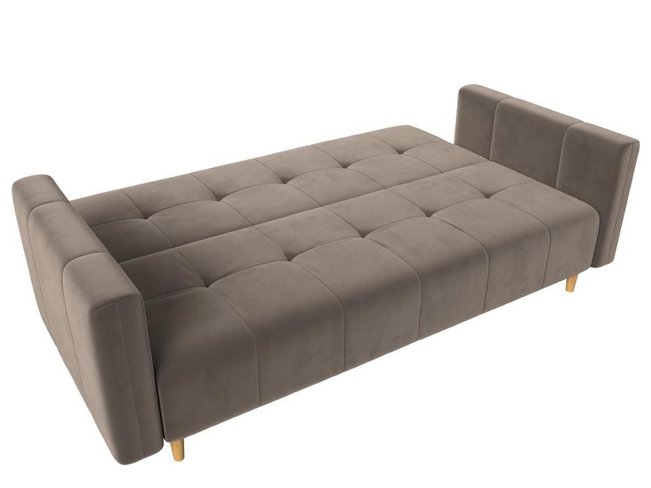 диван-кровать Лига Диванов Вест 3-х местный (коричневый)