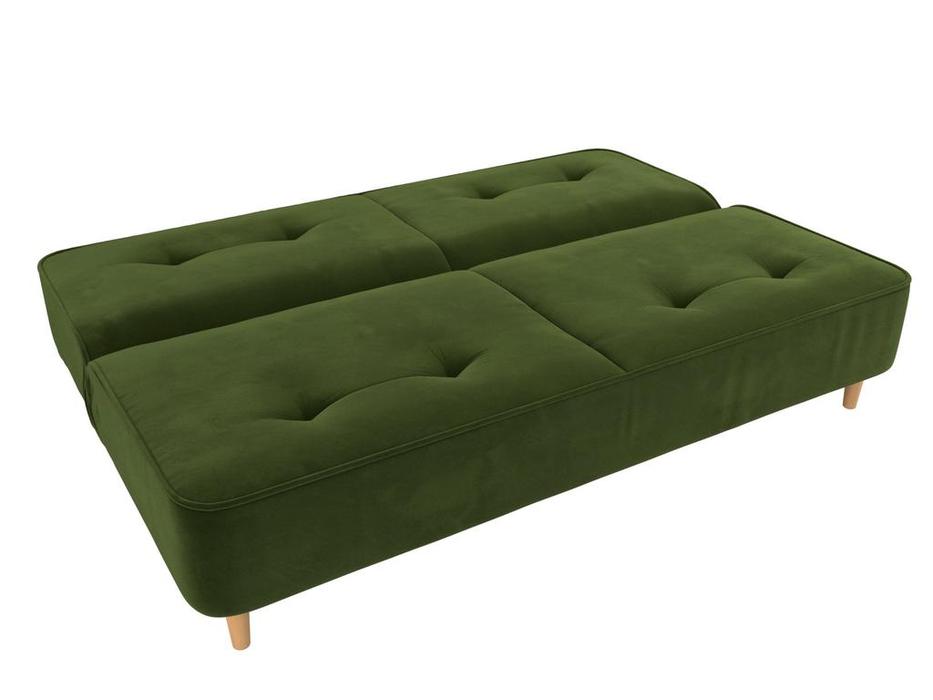 диван-кровать Лига Диванов Портленд 3-х местный (зелёный)