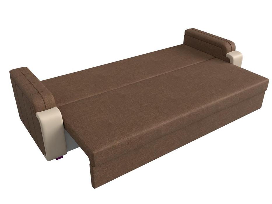 диван-кровать Лига Диванов Николь лайт 3-х местный (коричневый)