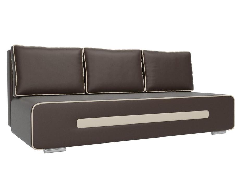 диван-кровать Лига Диванов Приам 3-х местный (коричневый)