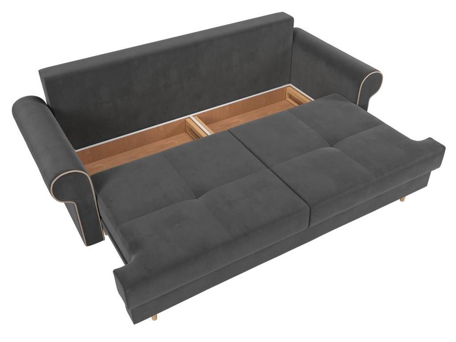 диван-кровать Лига Диванов Сплин 3-х местный (серый)