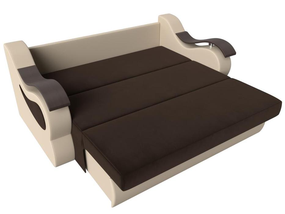диван-кровать Лига Диванов Меркурий 120 2-х местный (коричневый/бежевый)