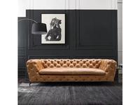 диван 3-х местный STG Chesterfield Baroque Vintage Leather 3 Seater  (коричневый)