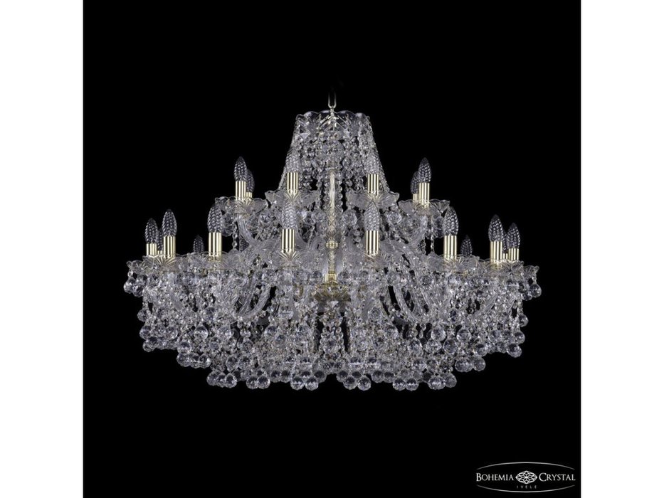 люстра хрустальная Bohemia Ivele Crystal 1409/16+8/360 G (Цвет)
