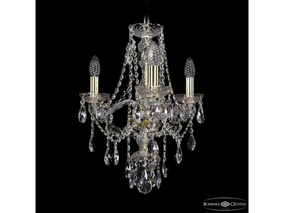 люстра хрустальная Bohemia Ivele Crystal 1415/3/141 G (Цвет)