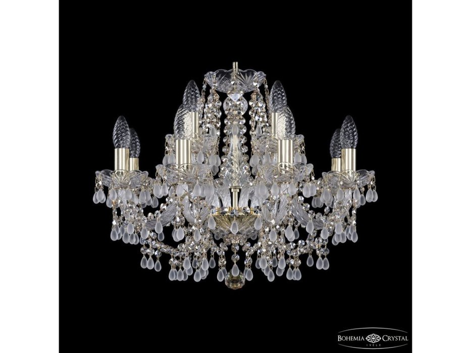 люстра хрустальная Bohemia Ivele Crystal 1410/8+4/195 G V0300 R801 (Цвет)