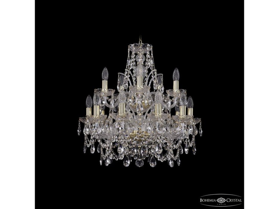 люстра хрустальная Bohemia Ivele Crystal 1411/10+5/195/2d G (Цвет)