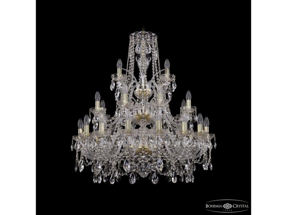 люстра хрустальная Bohemia Ivele Crystal 1411/16+8+4/300/3d G (Цвет)