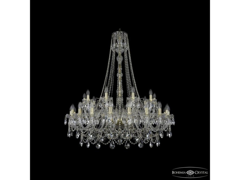 люстра хрустальная Bohemia Ivele Crystal 1411/20+10/400/h-130 G (Цвет)