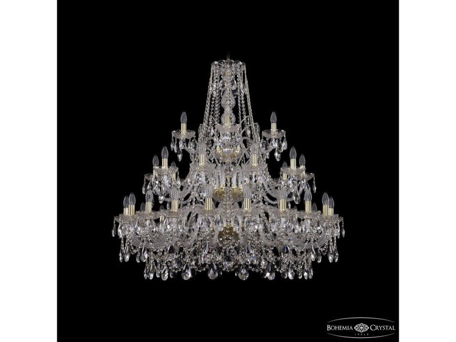 люстра хрустальная Bohemia Ivele Crystal 1411/20+10+5/400/3d G (Цвет)