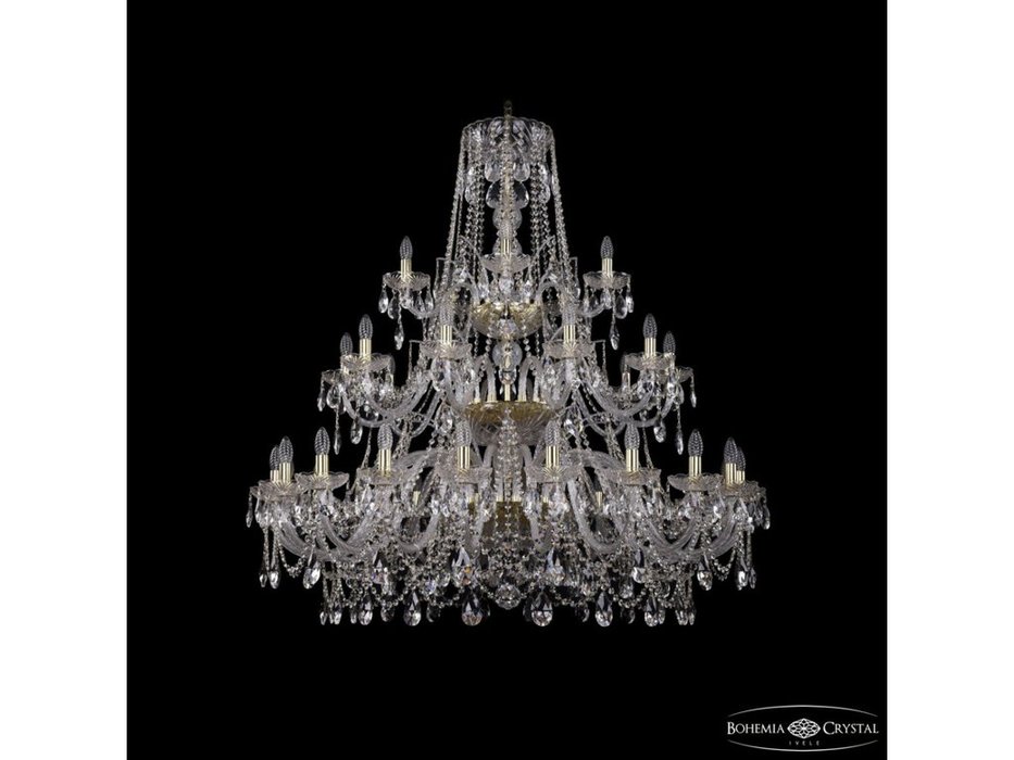 люстра хрустальная Bohemia Ivele Crystal 1411/20+10+5/460/3d G (Цвет)