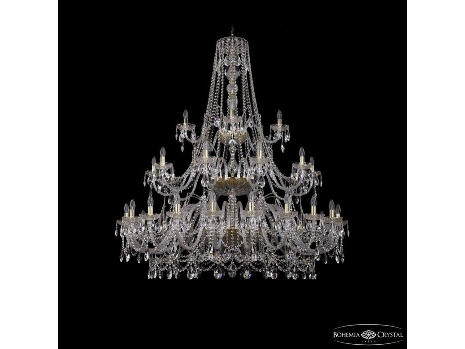 люстра хрустальная Bohemia Ivele Crystal 1411/20+10+5/530/3d G (Цвет)